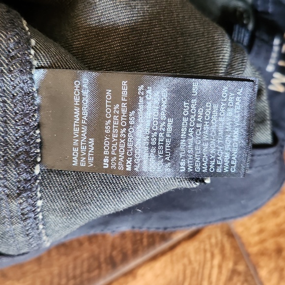 White House Black Market Slim Ankle Camo Jeans With Ankle Zippers - Picture 7 of 10